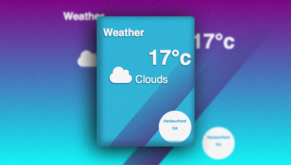 Screenshot of the Local Weather app.